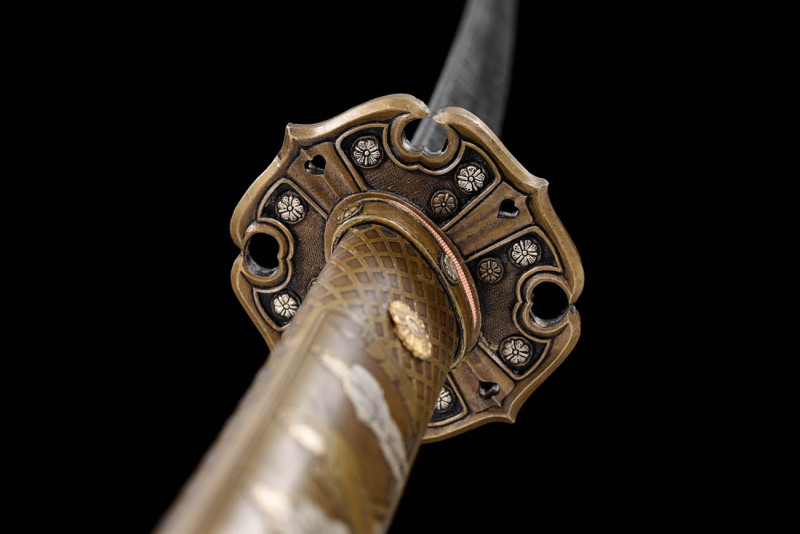 Handmade Taizong Tachi,Japanese samurai sword,Real Tachi,High-performance Hundred Steelmaking Pattern Steel