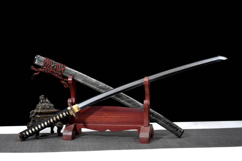 Handmade wandering dragon katana,Japanese samurai sword,Real Katana,High performance T10 steel,earth burning blade