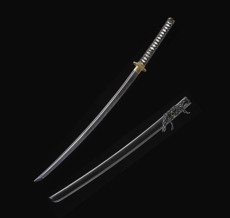 Handmade Flash Drilling Katana,Japanese samurai sword,Real Katana,High-performance manganese steel