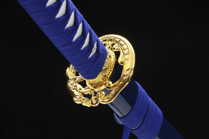 Handmade Golden Dragon Katana,Japanese samurai sword,Real Katana,High-performance manganese steel