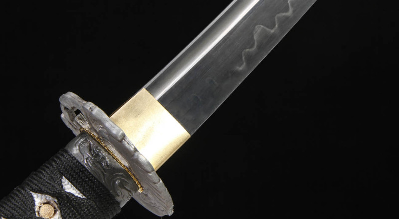 Handmade Bull Tanto,Japanese samurai sword,Real Tanto,Short samurai sword,High performance T10 steel,earth burning blade