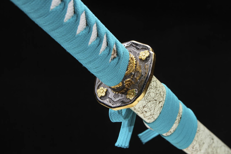 Handmade Fenghua Katana,Japanese samurai sword,Real Katana,High-performance manganese steel