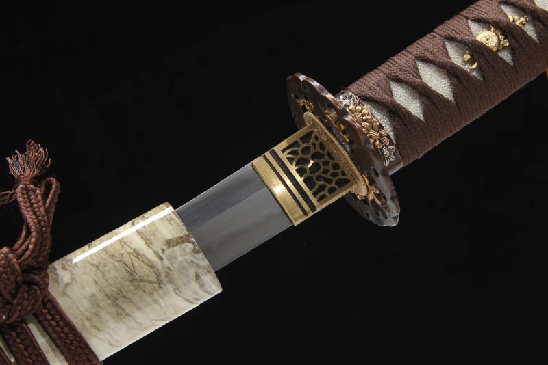 Handmade Fine Painted Katana,Japanese samurai sword,Real Katana,High performance T10 steel,earth burning blade