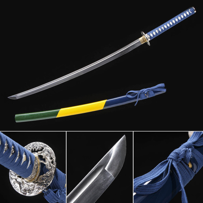 Handmade Tiger Brilliance Katana,Japanese samurai sword,Real Katana,High-performance manganese steel