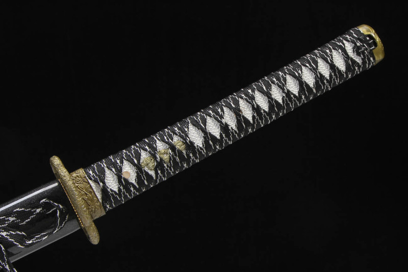 Handmade Flash Drilling Katana,Japanese samurai sword,Real Katana,High-performance manganese steel