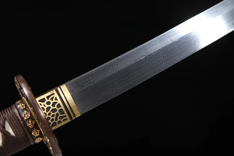 Handmade Fine Gilt Katana,Japanese samurai sword,Real Katana,Hundred steelmaking torsion pattern steel