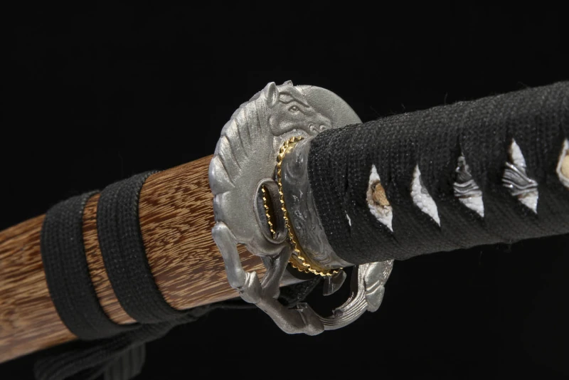 Handmade Bull Tanto,Japanese samurai sword,Real Tanto,Short samurai sword,High performance T10 steel,earth burning blade