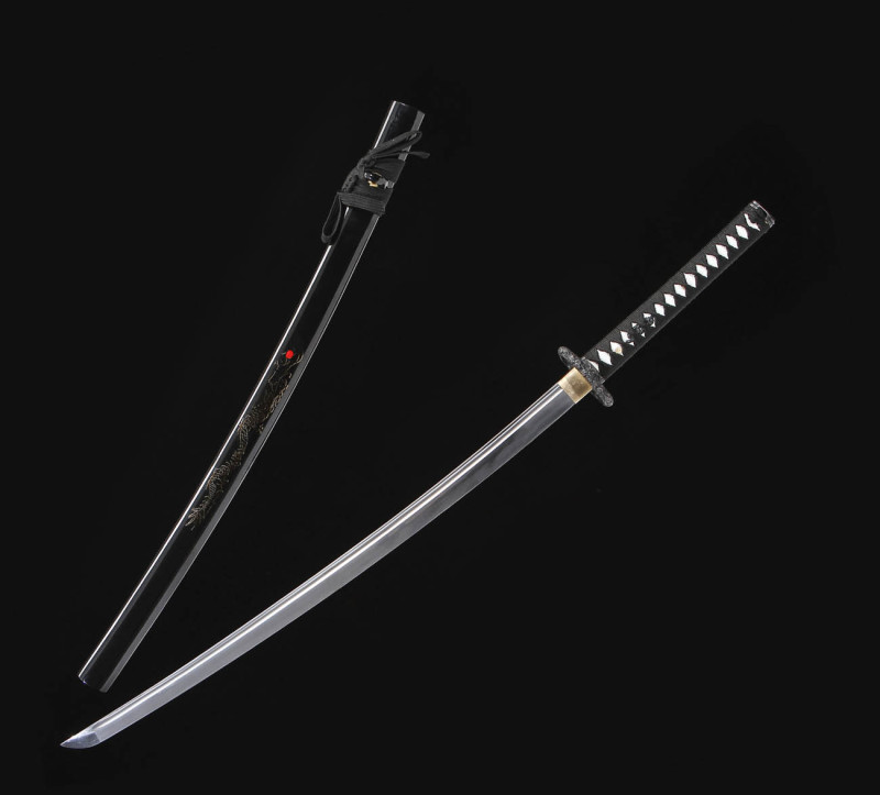 Handmade Double Dragon Play Pearl Katana,Japanese samurai sword,Real Katana,High-performance manganese steel