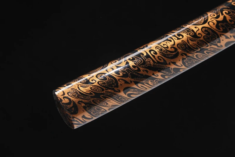 Handmade Fine Gilt Katana,Japanese samurai sword,Real Katana,Hundred steelmaking torsion pattern steel