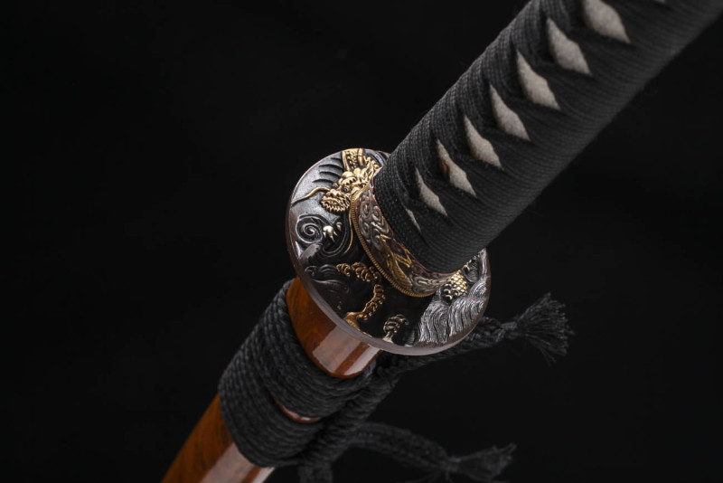Handmade Fine Cloud Dragon Katana,Japanese samurai sword,Real Katana,High performance T10 steel,earth burning blade