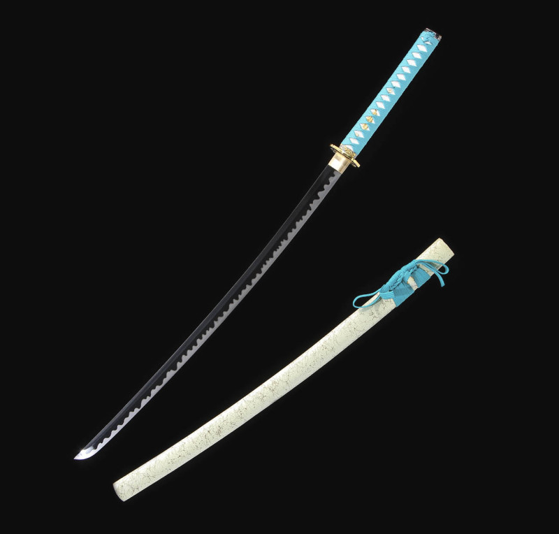 Handmade Fenghua Katana,Japanese samurai sword,Real Katana,High-performance manganese steel