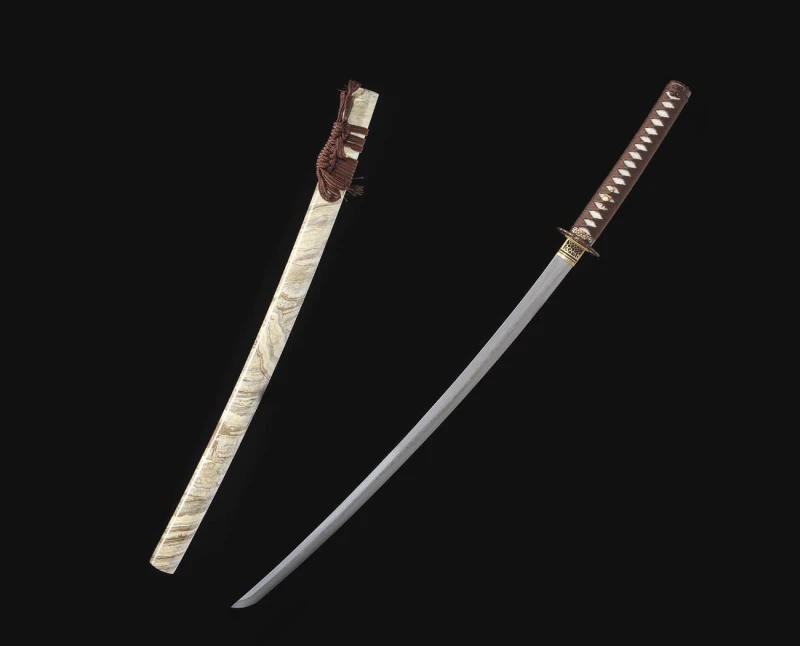 Handmade Fine Painted Katana,Japanese samurai sword,Real Katana,High performance T10 steel,earth burning blade