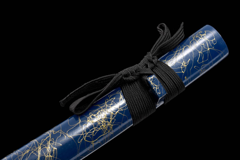 Handmade Blue Brushed Wakizashi,Japanese samurai sword,Real Wakizashi,High performance carbon steel