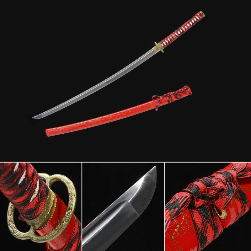 Handmade Musashi Performance Katana,Japanese samurai sword,Real Katana,High-performance manganese steel