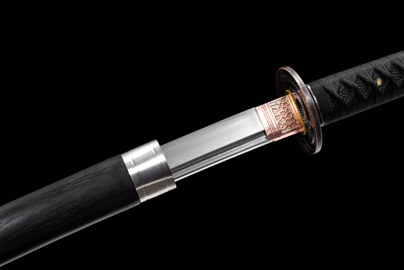 Handmade Hundred-Start Katana,Japanese samurai sword,Real Katana,608 Hundred Steelmaking Pattern Steel