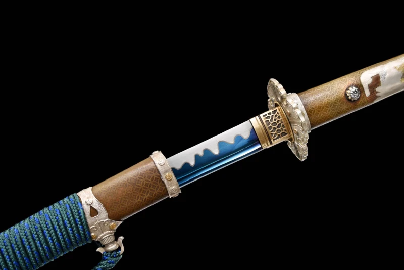 Handmade Fine Ga-Blue Tachi,Japanese samurai sword,Real Tachi,High-performance rail steel