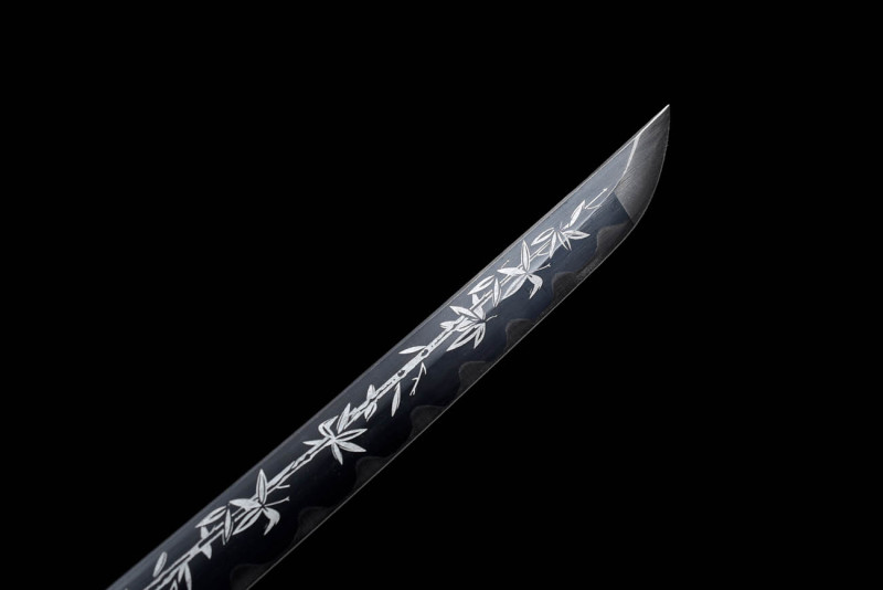 Handmade Red Bamboo Katana,Japanese samurai sword,Real Katana,High performance carbon steel