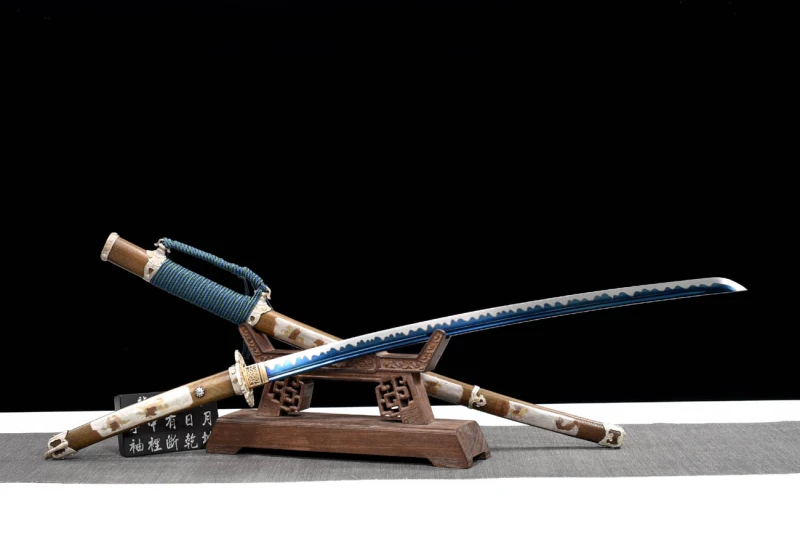 Handmade Fine Ga-Blue Tachi,Japanese samurai sword,Real Tachi,High-performance rail steel