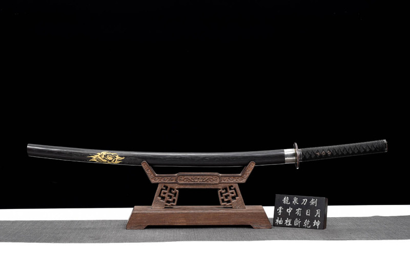 Handmade Hundred-Start Katana,Japanese samurai sword,Real Katana,608 Hundred Steelmaking Pattern Steel