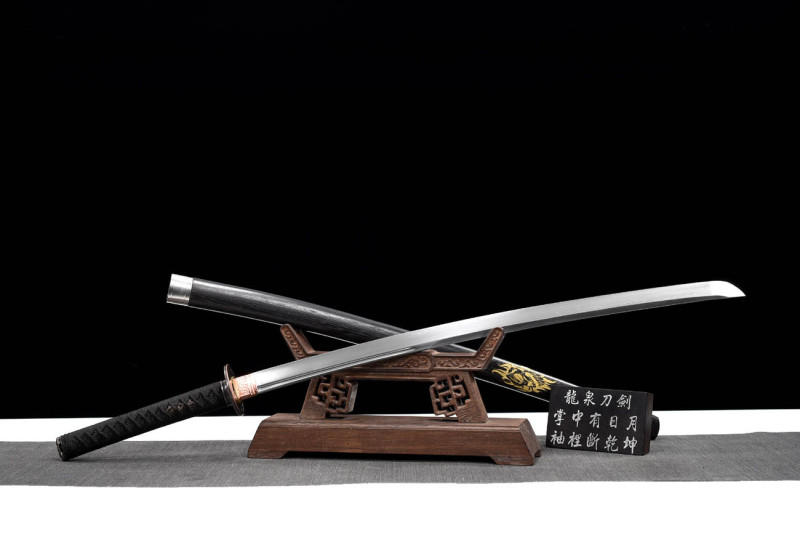 Handmade Hundred-Start Katana,Japanese samurai sword,Real Katana,608 Hundred Steelmaking Pattern Steel