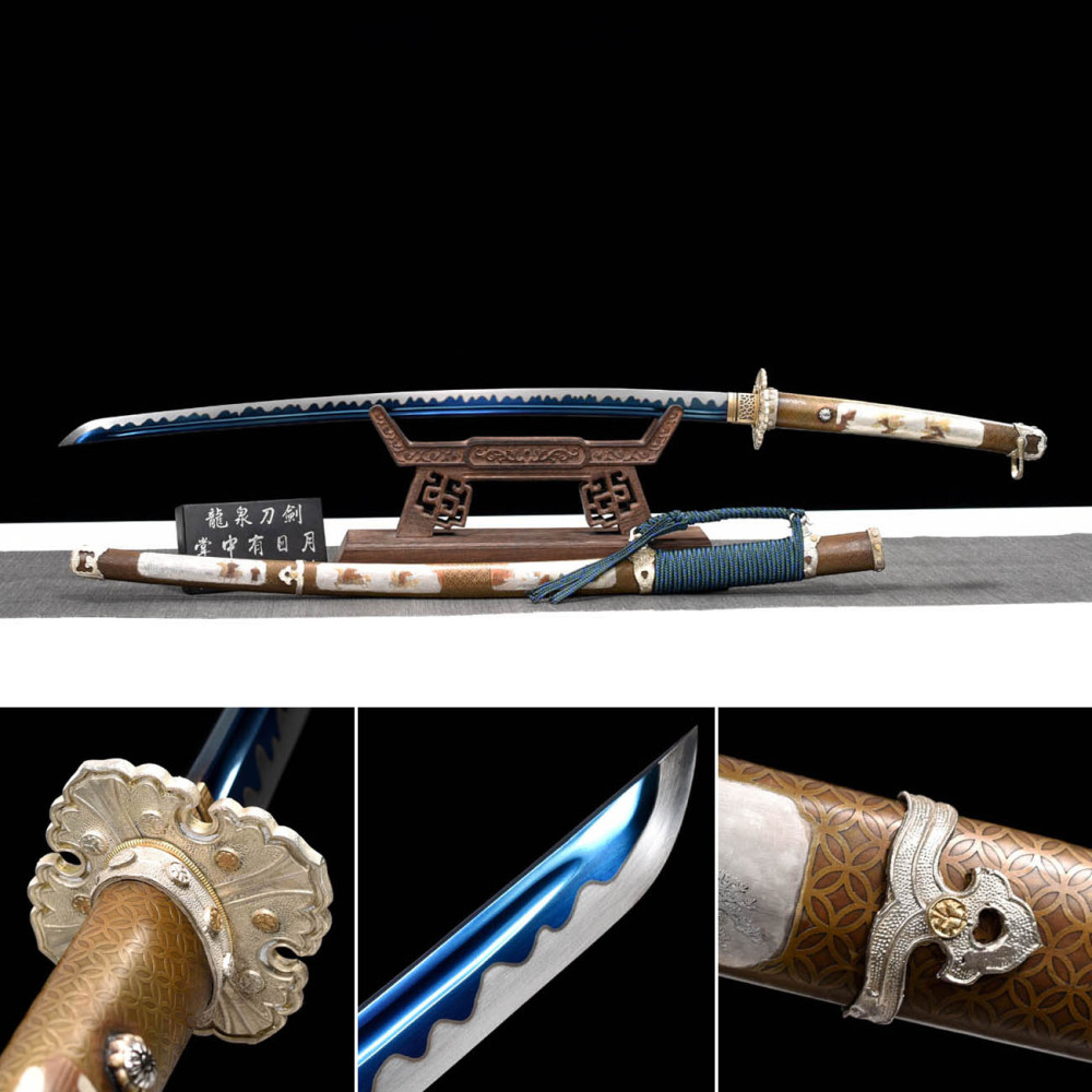Handmade Fine Ga-Blue Tachi,Japanese samurai sword,Real Tachi,High-performance rail steel