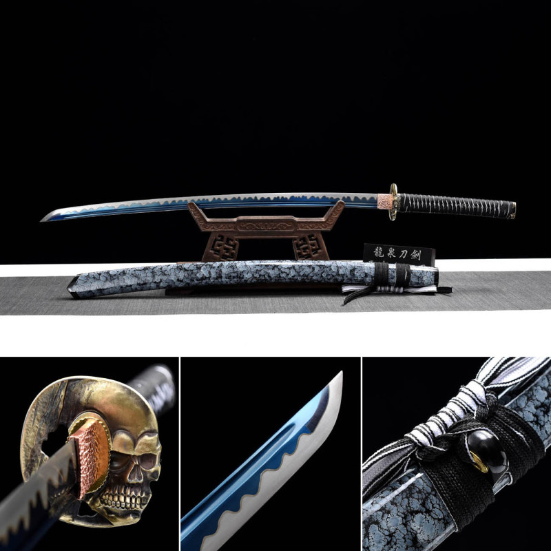 Handmade Ice Soul Katana,Japanese samurai sword,Real Katana,High-performance manganese steel