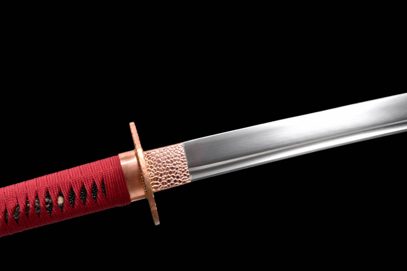 Handmade Red Gorgeous Katana,Japanese samurai sword,Real Katana,High-performance spring steel