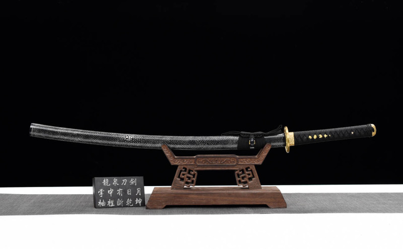 Handmade Long Mei Katana,Japanese samurai sword,Real Katana,High performance T10 steel,earth burning blade