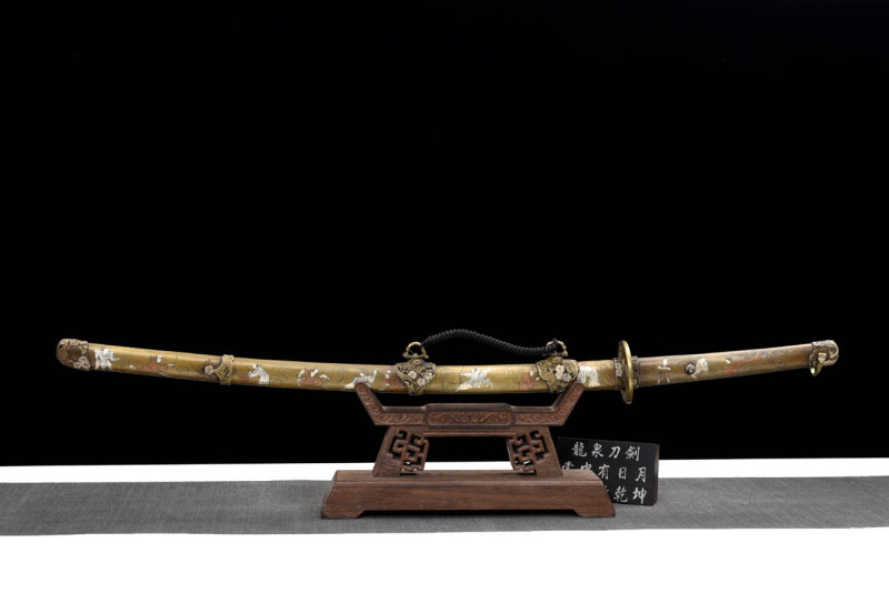 Handmade Fine Cold Shadow Tachi,Japanese samurai sword,Real Tachi,608 Hundred Steelmaking Pattern Steel