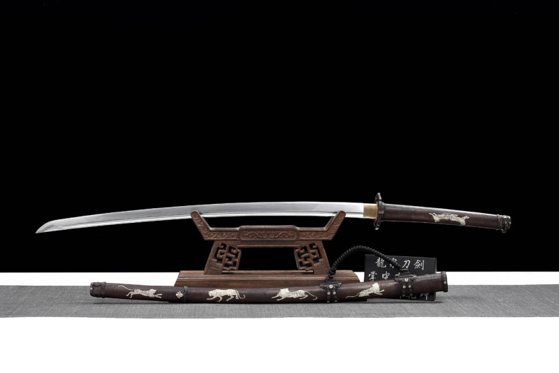 Handmade Tiger Soul Tachi,Japanese samurai sword,Real Tachi,High-performance rail steel