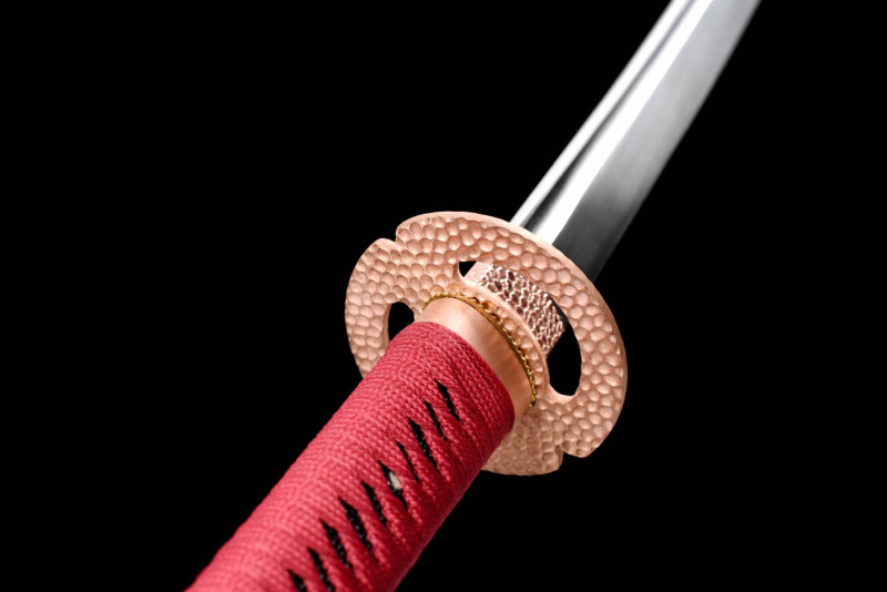 Handmade Red Gorgeous Katana,Japanese samurai sword,Real Katana,High-performance spring steel