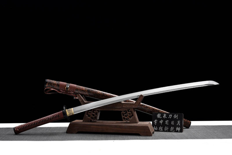 Handmade Werewolf Katana,Japanese samurai sword,Real Katana,High-performance Hundred Steelmaking Pattern Steel