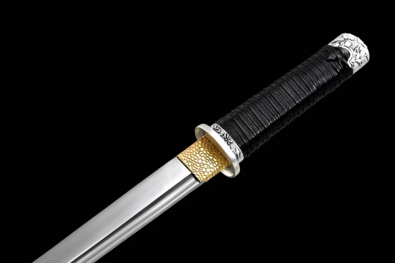 Handmade Nine Yin Tanto,Japanese samurai sword,Real Tanto,Short Katana,High-performance spring steel