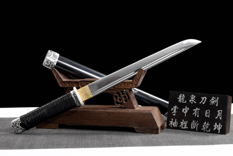 Handmade Nine Yin Tanto,Japanese samurai sword,Real Tanto,Short Katana,High-performance spring steel