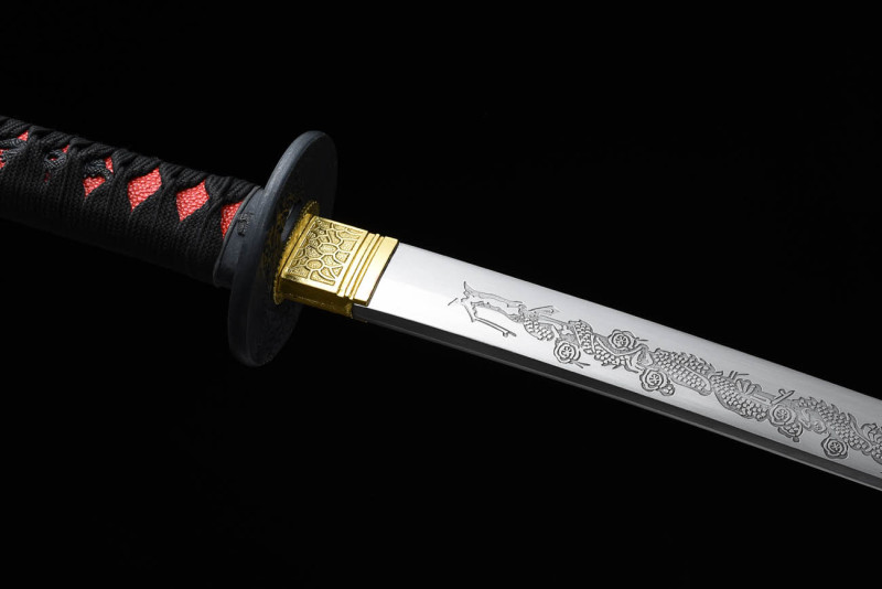 Handmade Saint Dragon Katana,Japanese samurai sword,Real Katana,High speed steel
