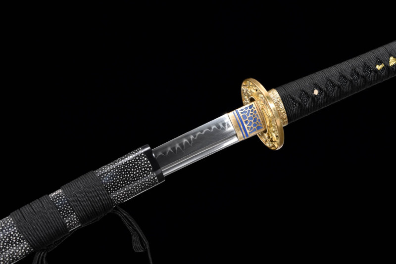 Handmade Long Mei Katana,Japanese samurai sword,Real Katana,High performance T10 steel,earth burning blade