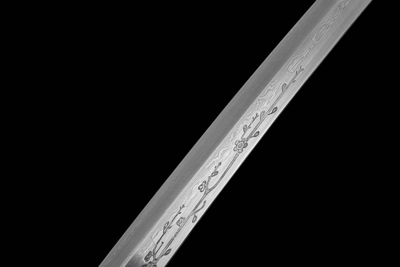 Handmade Fine Cold Shadow Tachi,Japanese samurai sword,Real Tachi,608 Hundred Steelmaking Pattern Steel
