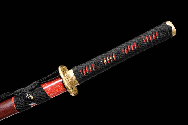 Handmade Yanu Katana,Japanese samurai sword,Real Katana,608 Hundred Steelmaking Pattern Steel