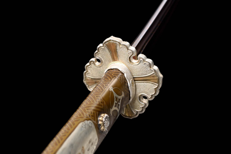 Handmade Chihiro Tachi,Japanese samurai sword,Real Tachi,608 Hundred Steelmaking Pattern Steel
