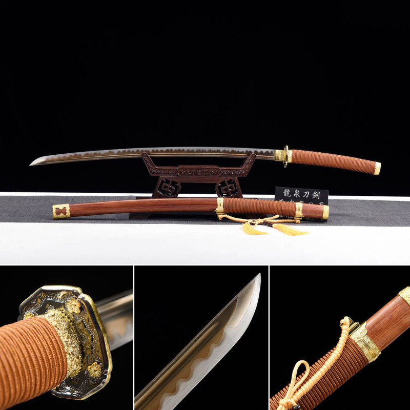 Handmade Subdue Dragon Tachi,Japanese samurai sword,Real Tachi,High-performance manganese steel