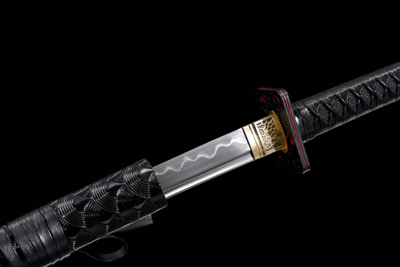 Handmade Anti-adversity Katana,Japanese samurai sword,Real Katana,High-performance manganese steel,earth burning blade