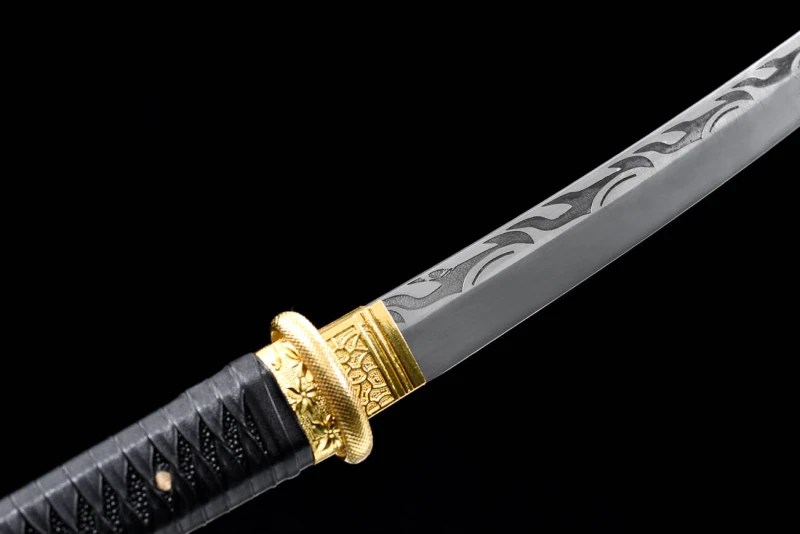 Handmade Qian Mo Wakizashi,Japanese samurai sword,Real Wakizashi,High-performance manganese steel