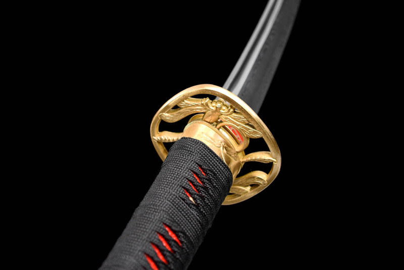 Handmade Yanu Katana,Japanese samurai sword,Real Katana,608 Hundred Steelmaking Pattern Steel