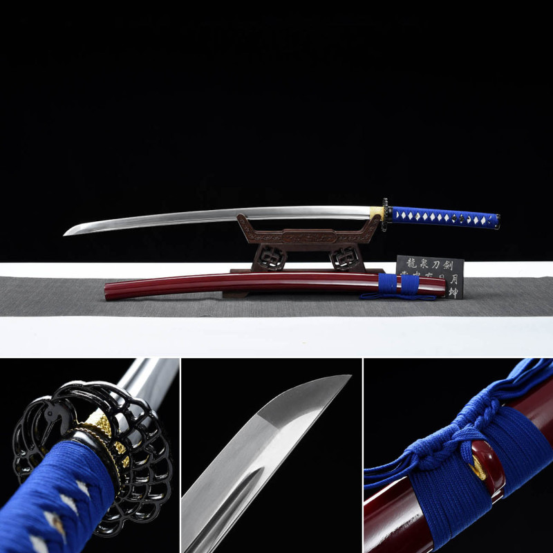 Handmade Dragon Tooth Katana,Japanese samurai sword,Real Katana,High-performance manganese steel