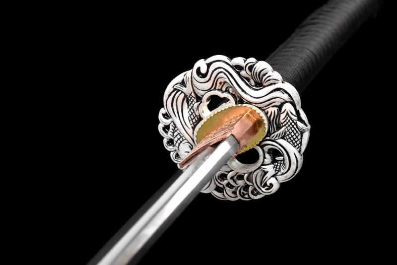 Handmade Inverse Scale Katana,Japanese samurai sword,Real Katana,High-performance spring steel