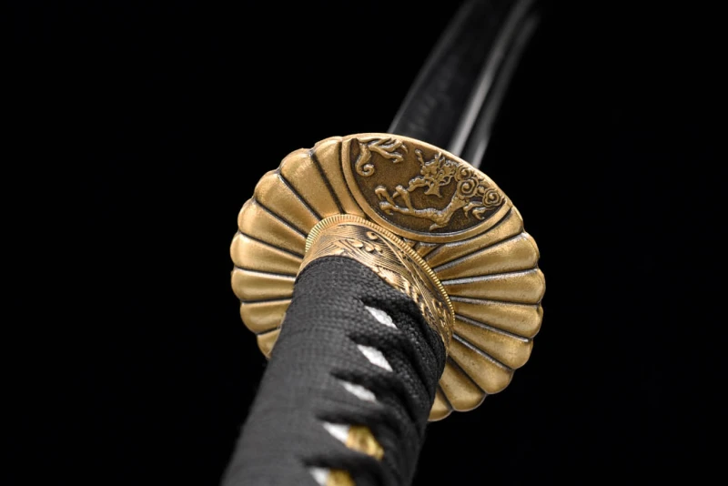 Handmade Sun Flower Katana,Japanese samurai sword,Real Katana,High-performance T10 steel,earth burning blade