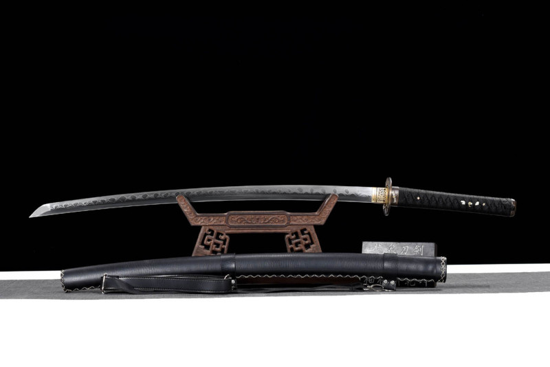 Handmade Silver Dragonfly Katana,Japanese samurai sword,Real Katana,High-performance T10 steel,earth burning blade