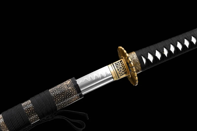 Handmade Sun Flower Katana,Japanese samurai sword,Real Katana,High-performance T10 steel,earth burning blade