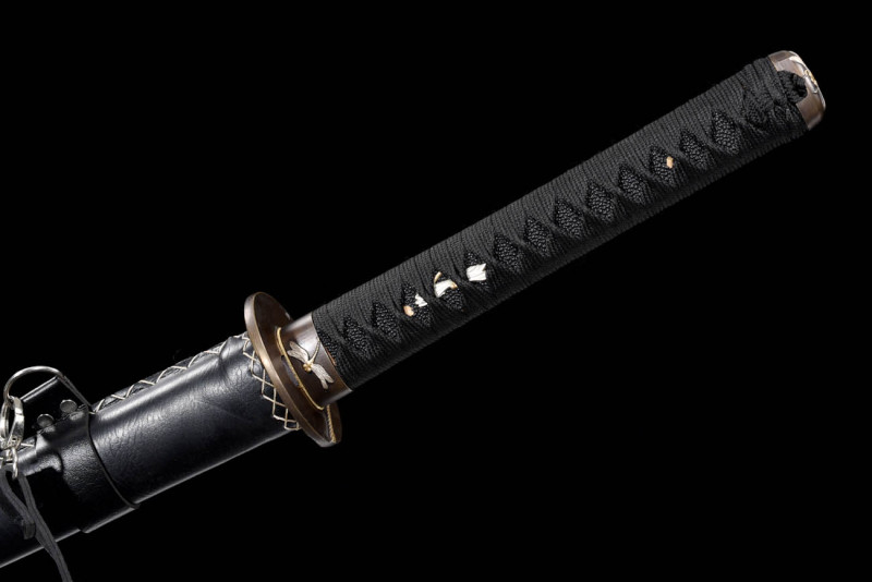 Handmade Silver Dragonfly Katana,Japanese samurai sword,Real Katana,High-performance T10 steel,earth burning blade