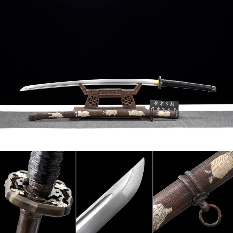 Handmade Recher Tachi,Japanese samurai sword,Real Tachi,High-performance manganese steel